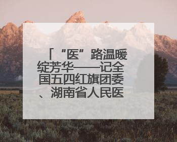 “医”路温暖绽芳华——记全国五四红旗团委、湖南省人民医院团委