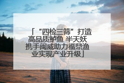 “四检三筛”打造高品质鲈鱼 半天妖携手闽威助力福鼎渔业实现产业升级