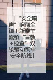 “安全哨声”响彻全镇！新泰羊流镇“宣教+检查”双轮驱动筑牢安全防线
