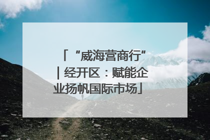 “威海营商行”｜经开区：赋能企业扬帆国际市场