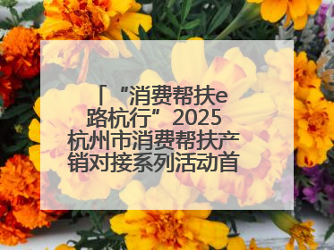 “消费帮扶e 路杭行”2025杭州市消费帮扶产销对接系列活动首场活动圆满收官