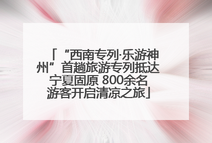 “西南专列·乐游神州”首趟旅游专列抵达宁夏固原 800余名游客开启清凉之旅
