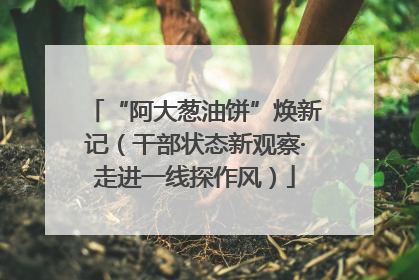 “阿大葱油饼”焕新记（干部状态新观察·走进一线探作风）