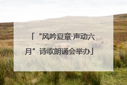 “风吟夏章·声动六月”诗歌朗诵会举办