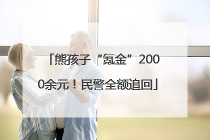熊孩子“氪金”2000余元！民警全额追回