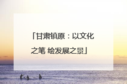 甘肃镇原：以文化之笔 绘发展之景