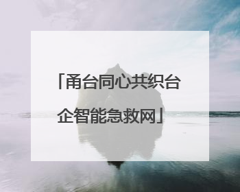 甬台同心共织台企智能急救网