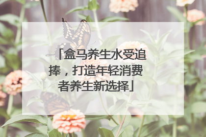 盒马养生水受追捧，打造年轻消费者养生新选择