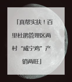 真帮实扶！百里杜鹃管理区两村“威宁鸡”产销两旺