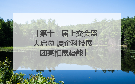 第十一届上交会盛大启幕 厦企科技展团亮相展势能