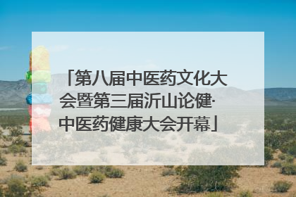第八届中医药文化大会暨第三届沂山论健·中医药健康大会开幕
