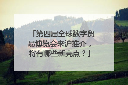 第四届全球数字贸易博览会来沪推介，将有哪些新亮点？