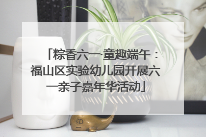 粽香六一·童趣端午：福山区实验幼儿园开展六一亲子嘉年华活动