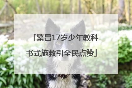 繁昌17岁少年教科书式施救引全民点赞