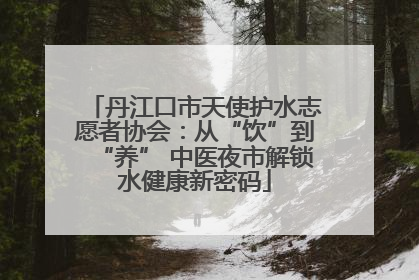 丹江口市天使护水志愿者协会：从“饮”到“养” 中医夜市解锁水健康新密码