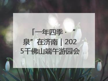 一年四季 · “泉”在济南｜2025千佛山端午游园会邀您共享亲子时光