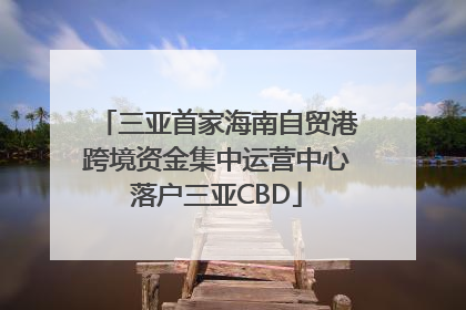 三亚首家海南自贸港跨境资金集中运营中心落户三亚CBD