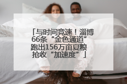 与时间竞速！淄博66条“金色通道”跑出156万亩夏粮抢收“加速度”