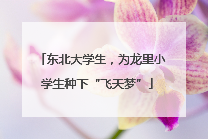 东北大学生，为龙里小学生种下“飞天梦”