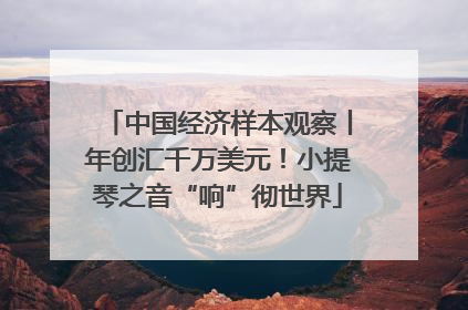 中国经济样本观察丨年创汇千万美元！小提琴之音“响”彻世界