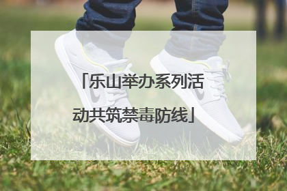 乐山举办系列活动共筑禁毒防线