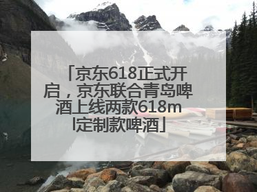 京东618正式开启，京东联合青岛啤酒上线两款618ml定制款啤酒