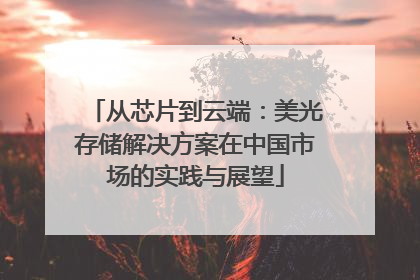 从芯片到云端：美光存储解决方案在中国市场的实践与展望