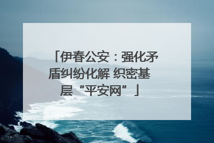 伊春公安：强化矛盾纠纷化解 织密基层“平安网”