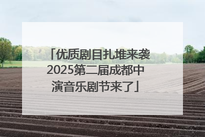 优质剧目扎堆来袭 2025第二届成都中演音乐剧节来了
