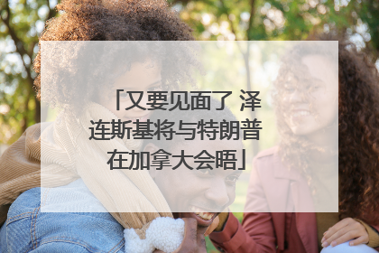 又要见面了 泽连斯基将与特朗普在加拿大会晤