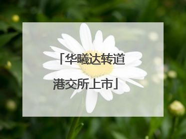 华曦达转道港交所上市