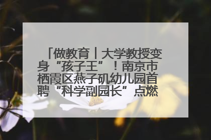 做教育︱大学教授变身“孩子王”！南京市栖霞区燕子矶幼儿园首聘“科学副园长”点燃萌娃科学梦