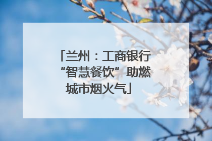 兰州：工商银行“智慧餐饮”助燃城市烟火气