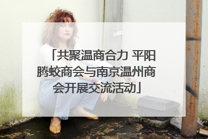 共聚温商合力 平阳腾蛟商会与南京温州商会开展交流活动