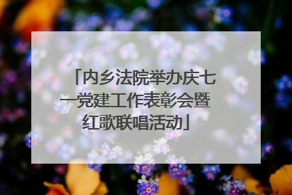 内乡法院举办庆七一党建工作表彰会暨红歌联唱活动