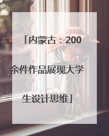 内蒙古：200余件作品展现大学生设计思维