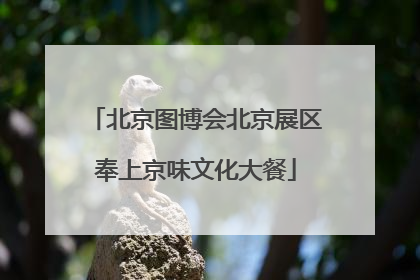 北京图博会北京展区奉上京味文化大餐