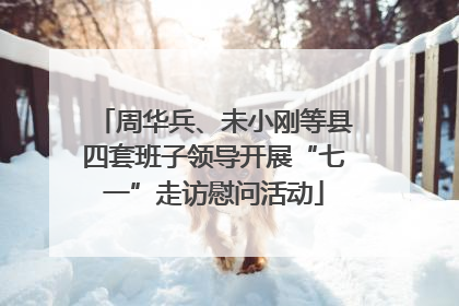 周华兵、未小刚等县四套班子领导开展“七一”走访慰问活动