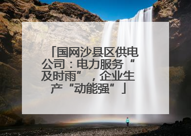 国网沙县区供电公司：电力服务“及时雨”，企业生产“动能强”