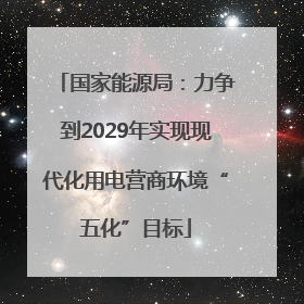 国家能源局：力争到2029年实现现代化用电营商环境“五化”目标