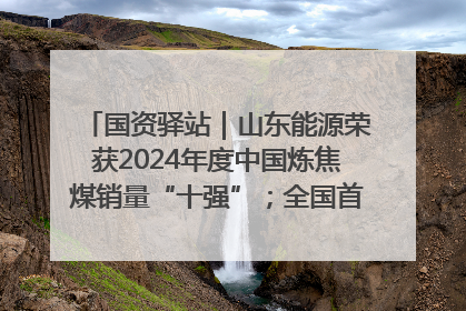 国资驿站｜山东能源荣获2024年度中国炼焦煤销量“十强”；全国首例铁路盖上智慧物流园钢结构主体完工