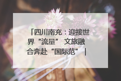 四川南充：迎接世界“流量” 文旅融合奔赴“国际范”｜话锦绣·说安逸