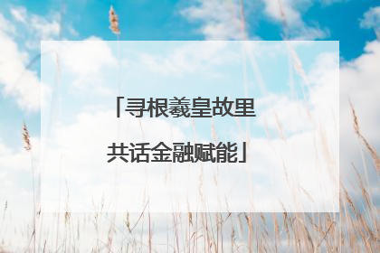 寻根羲皇故里 共话金融赋能