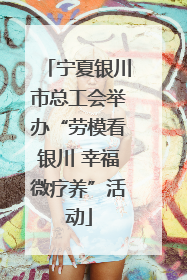 宁夏银川市总工会举办“劳模看银川 幸福微疗养”活动