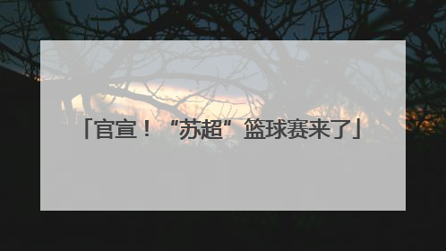 官宣！“苏超”篮球赛来了