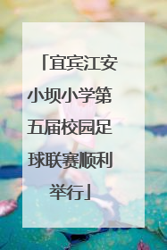 宜宾江安小坝小学第五届校园足球联赛顺利举行