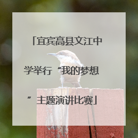 宜宾高县文江中学举行“我的梦想”主题演讲比赛