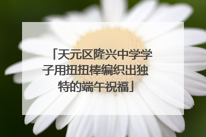 天元区隆兴中学学子用扭扭棒编织出独特的端午祝福