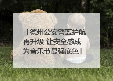 德州公安警蓝护航再升级 让安全感成为音乐节最强底色