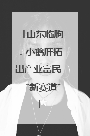 山东临朐：小鹅肝拓出产业富民“新赛道”
